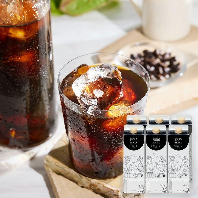 キハチ アイスコーヒー 無糖 6本セット ご自宅用