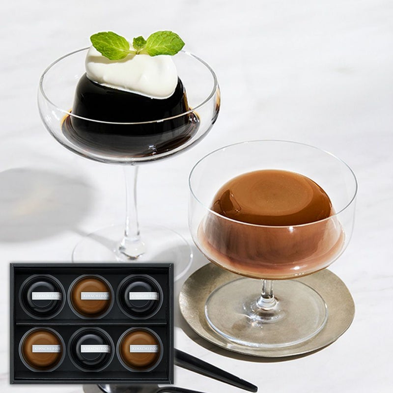 キハチ コーヒーゼリー&カフェオレプリン 2種6個入