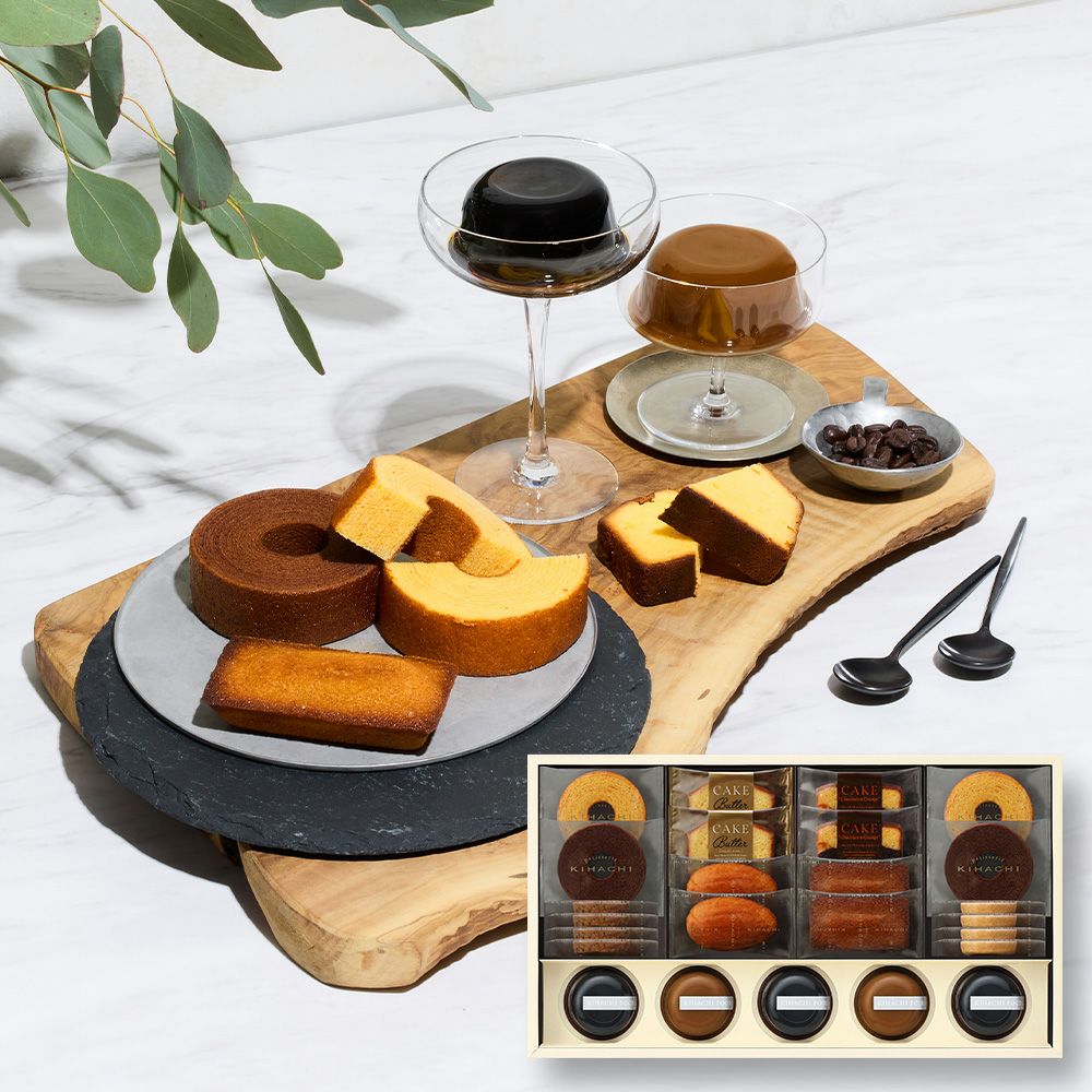 コーヒーゼリー＆カフェオレプリンと焼菓子の詰合せ 10種25個入